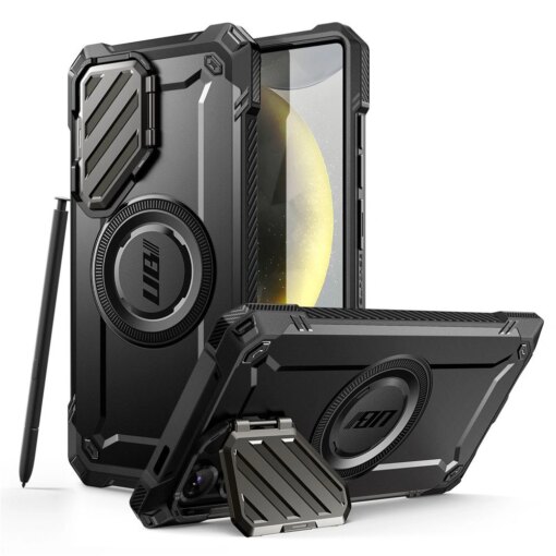 Samsung Galaxy S25 Ultra MagSafe umbris Supcase Unicorn Beetle XT Mag plastikust taguse ja silikoonist servadega must