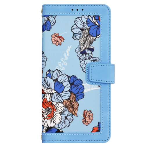 Samsung S25 PLUS kunstnahast kaaned FlipCraft sarav sinine 1