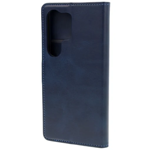 Samsung S25 Ultra kaaned Bizon Case Pocket kunstnahast kaarditaskutega tumesinine 4