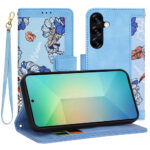 Samsung-S25-kunstnahast-kaaned-FlipCraft-sarav-sinine