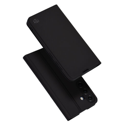 Samsung S25 kunstnahast kaaned Magskin Book must 1