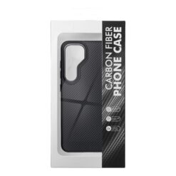 Samsung S25 umbris MagSafe Carbon Elite Mag Cover plastikust taguse ja silikoonist servaga must