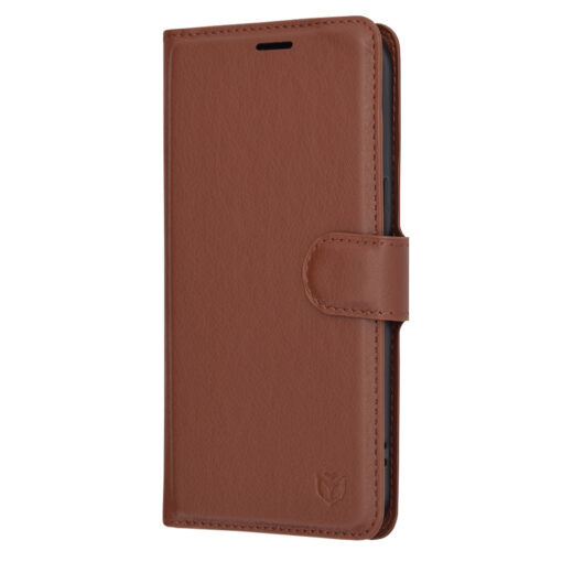 iPhone 13 Pro kunstnahast kaaned Leather Folio pruun 3