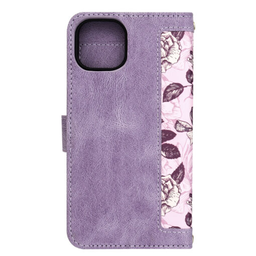 iPhone 13 kunstnahast kaaned FlipCraft lilla 2