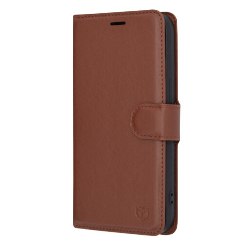 iPhone 13 kunstnahast kaaned Leather Folio pruun 3