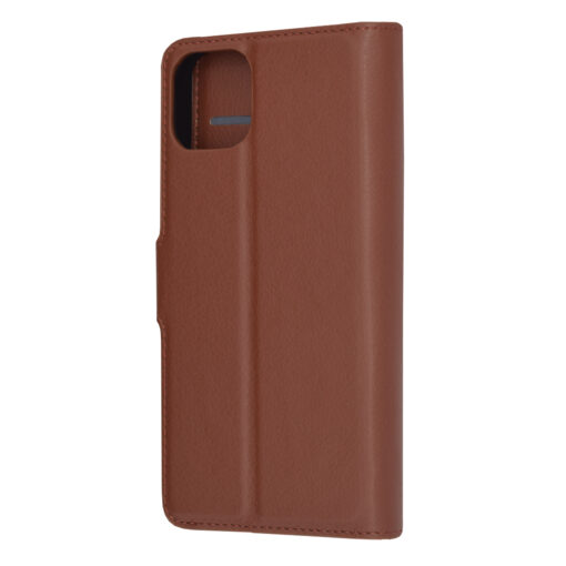 iPhone 13 kunstnahast kaaned Leather Folio pruun 4