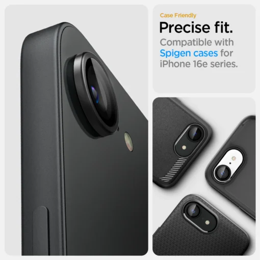 iPhone 16e kaamera kaitseklaas Spigen Glas.tR Ez Fit Optik Pro 2tk 4