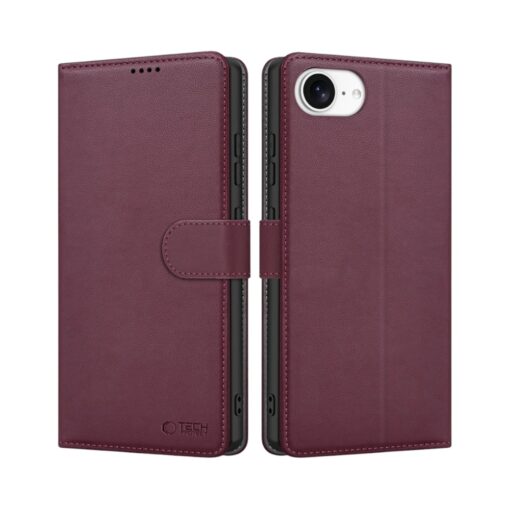 iPhone 16e kaaned kunstnahast kaarditaskutega wallet mulberry 1