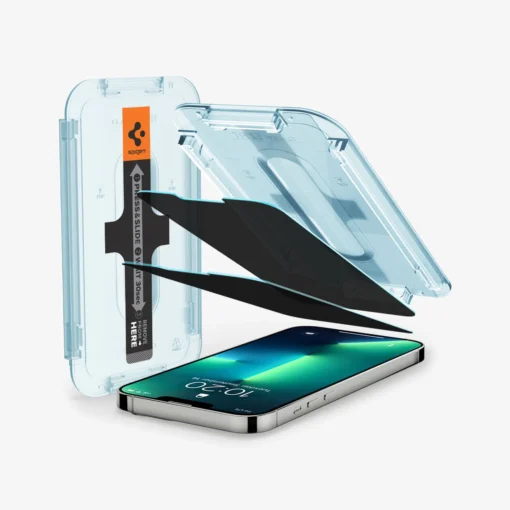 iPhone 16e kaitseklaas privaatsufiltriga Spigen GLAS.tR EZ Fit privacy 2tk 1