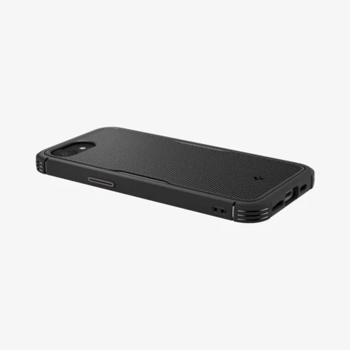 iPhone 16e umbris Spigen Core Armor plastikust taguse ja silikoonist raamiga must 2