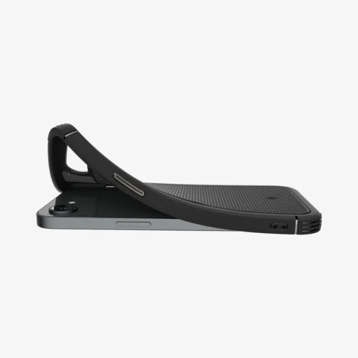 iPhone 16e umbris Spigen Core Armor plastikust taguse ja silikoonist raamiga must 3