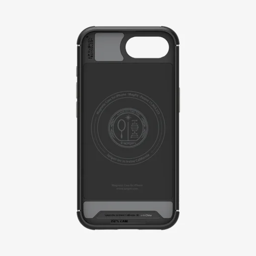 iPhone 16e umbris Spigen Core Armor plastikust taguse ja silikoonist raamiga must 9