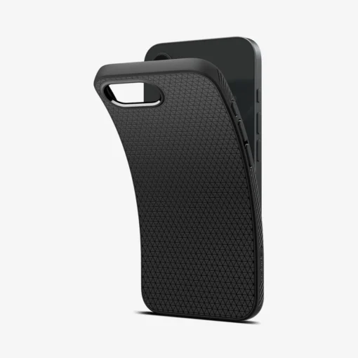 iPhone 16e umbris Spigen Liquid Air silikoonist matte black 12