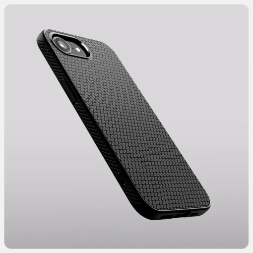 iPhone 16e umbris Spigen Liquid Air silikoonist matte black 7