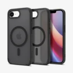 iPhone 16e ümbris Spigen Ultra Hybrid MagSafe plastikust taguse ja silikoonist raamiga matt must (3)