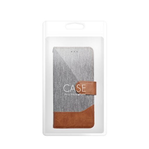 Samsung A26 kaaned JEANS teksiilist ja kunstnahast hall 3