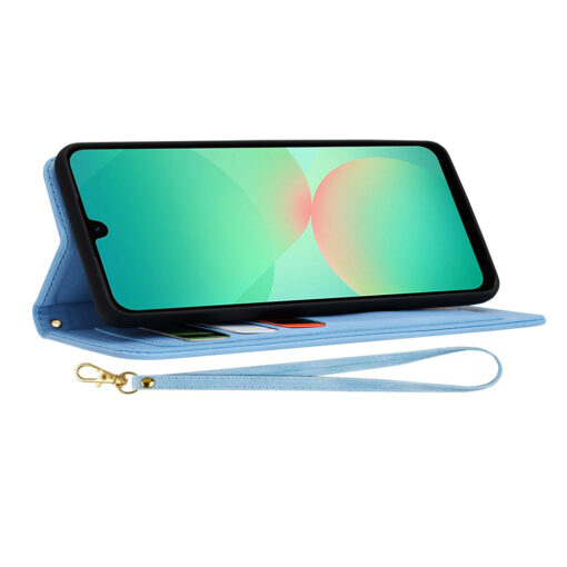 Samsung A26 kunstnahast kaaned FlipCraft sinine 3