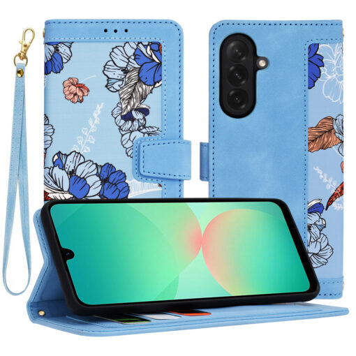 Samsung A26 kunstnahast kaaned FlipCraft sinine