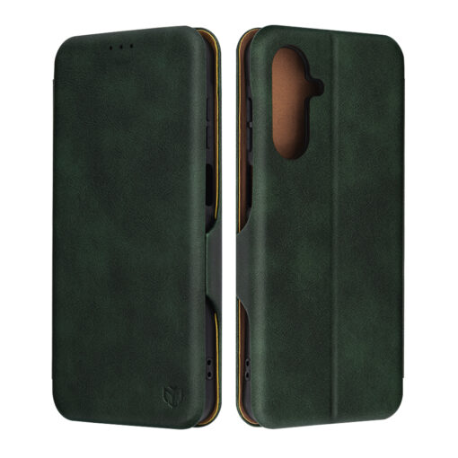 Samsung A26 kunstnahast kaaned Safe Wallet PLUS roheline 5