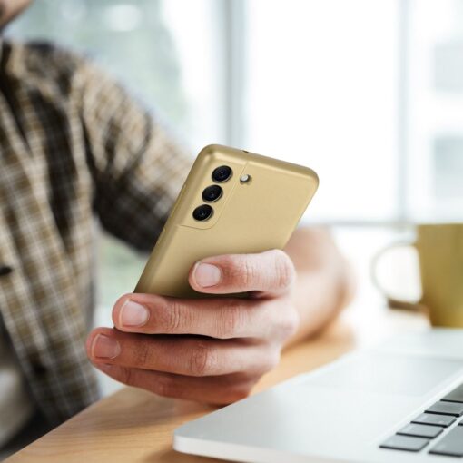 Samsung A26 umbris silikoonist METALLIC kuldne 7