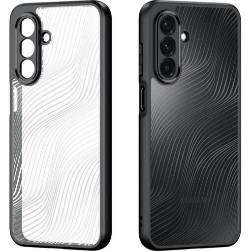 Samsung A26 umbris silikoonist ja plastikust Aimo Series must 1