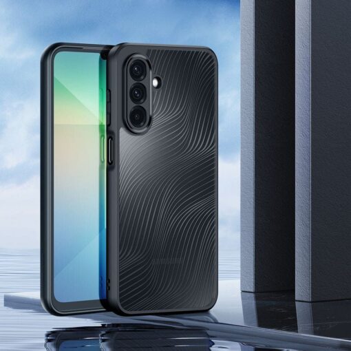 Samsung A26 umbris silikoonist ja plastikust Aimo Series must 2