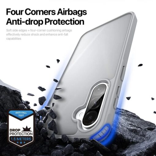 Samsung A36 A56 umbris Dux Ducis YIND plastikust taguse ja silikoonist servaga hall 3
