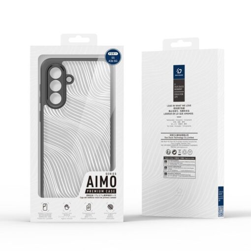 Samsung A36 A56 umbris silikoonist ja plastikust Aimo Series must 6