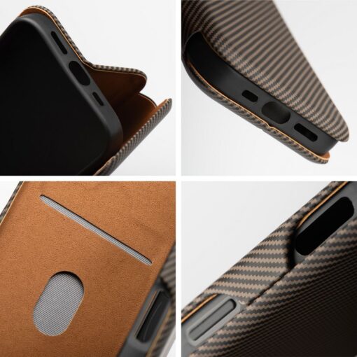 Samsung A36 kaaned kaarditaskuga Folio Side Magnet pruun 6