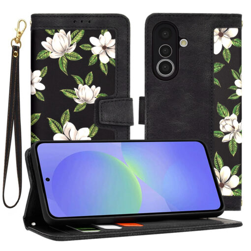 Samsung A36 kunstnahast kaaned FlipCraft must