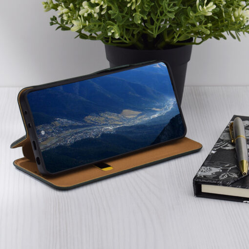 Samsung A36 kunstnahast kaaned Safe Wallet PLUS roheline 1