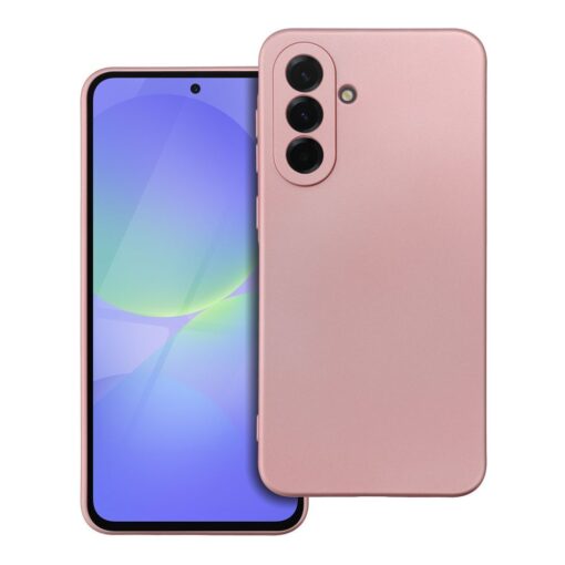 Samsung A36 umbris silikoonist METALLIC roosa