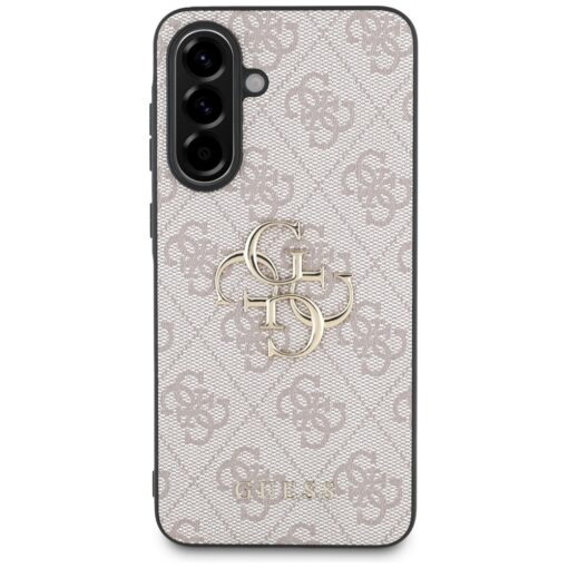Samsung A36 umbris silikoonist servadega Guess GUHCSA364GMGPI 4G Big Logo roosa