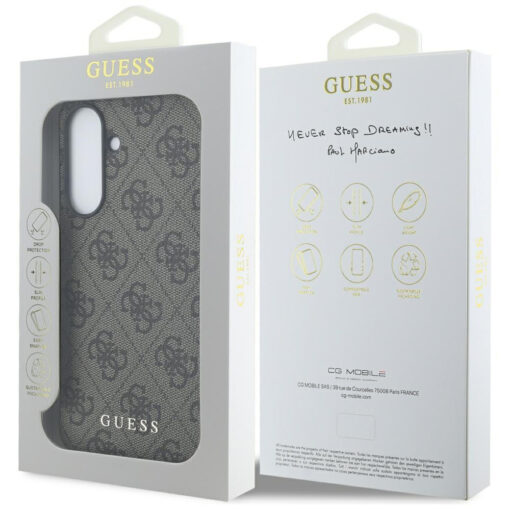 Samsung A36 umbris silikoonist servadega Guess GUHCSA36G4GFGR 4G Classic must 6