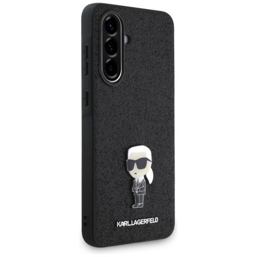 Samsung A36 umbris silikoonist servadega Karl Lagerfeld KLHCSA36GKNPSK Glitter Fixed Ikonik Logo 2