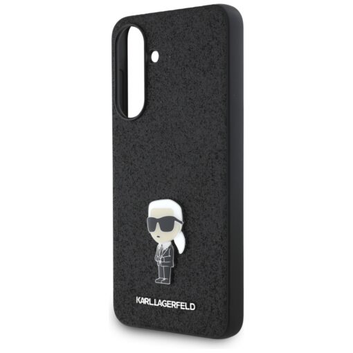 Samsung A36 umbris silikoonist servadega Karl Lagerfeld KLHCSA36GKNPSK Glitter Fixed Ikonik Logo 3