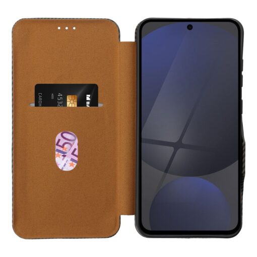Samsung A56 kaaned kaarditaskuga Folio Side Magnet pruun 2