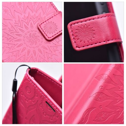 Samsung A56 kaaned kunstnahast MEZZO mandala fuksia 4