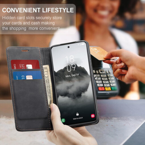 Samsung A56 kunstnahast kaaned Confy Cover must 2