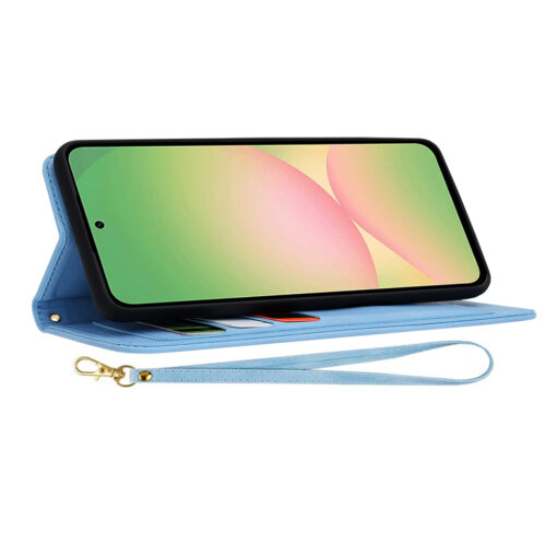 Samsung A56 kunstnahast kaaned FlipCraft sinine 3