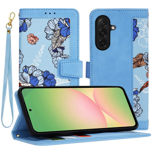 Samsung A56 kunstnahast kaaned FlipCraft sinine