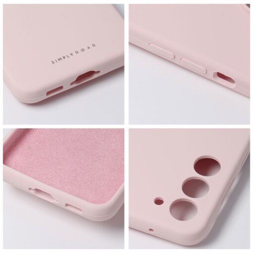 Samsung A56 umbris Roar Cloud Skin silikoonist heleroosa 4
