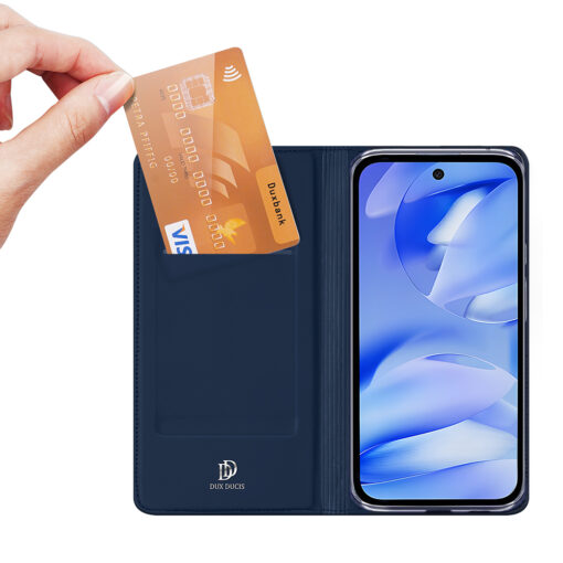 Google Pixel 9a kaaned kunstnahast Dux Ducis Skin Pro must 1