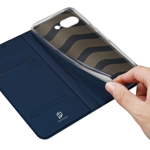 Google Pixel 9a kaaned kunstnahast Dux Ducis Skin Pro must 4