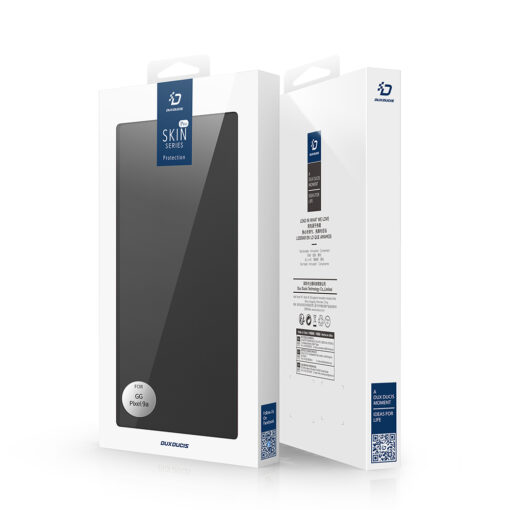 Google Pixel 9a kaaned kunstnahast Dux Ducis Skin Pro must 6