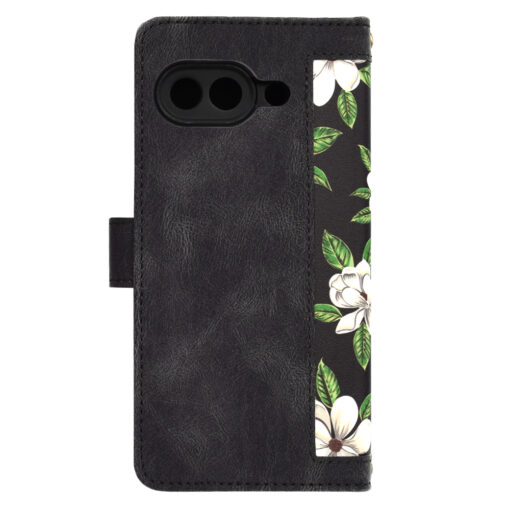 Google Pixel 9a kaaned kunstnahast FlipCraft Flowers of the Dawn 3
