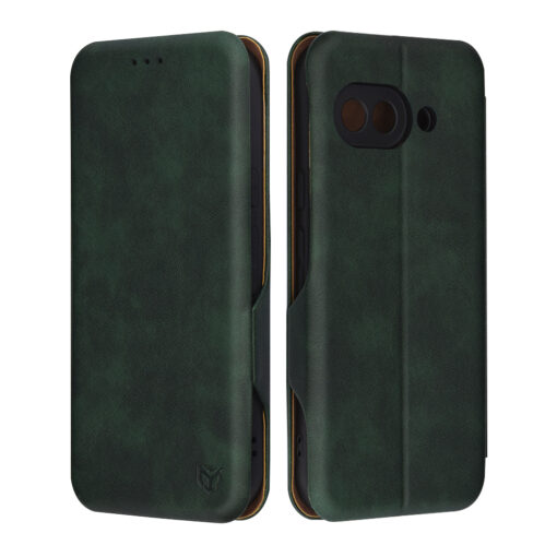 Google Pixel 9a kaaned kunstnahast Safe Wallet Plus roheline 5