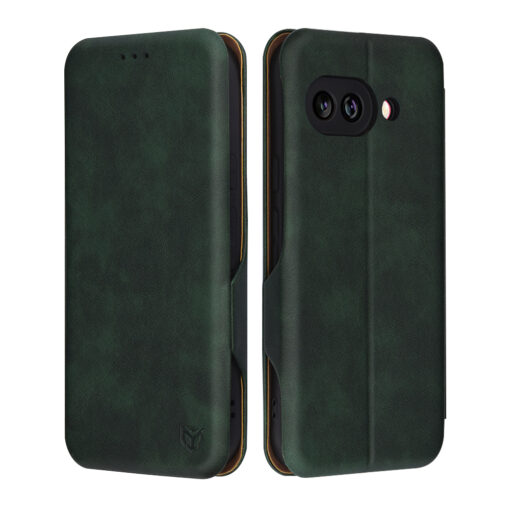 Google Pixel 9a kaaned kunstnahast Safe Wallet Plus roheline