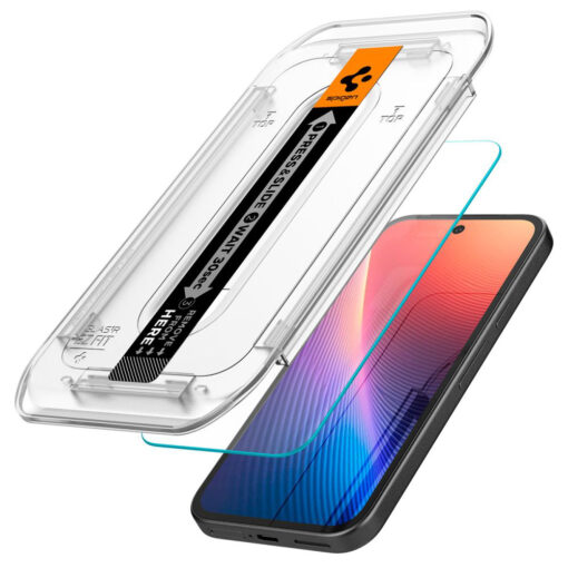 Google Pixel 9a kaitseklaas Spigen Glas.tR EZ FIT 2 tk labipaistev 1