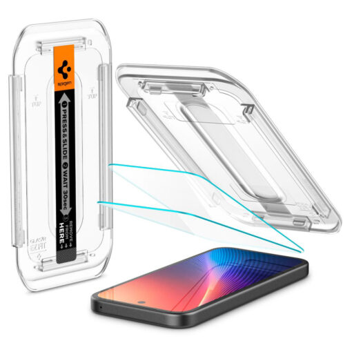 Google Pixel 9a kaitseklaas Spigen Glas.tR EZ FIT 2 tk labipaistev 3